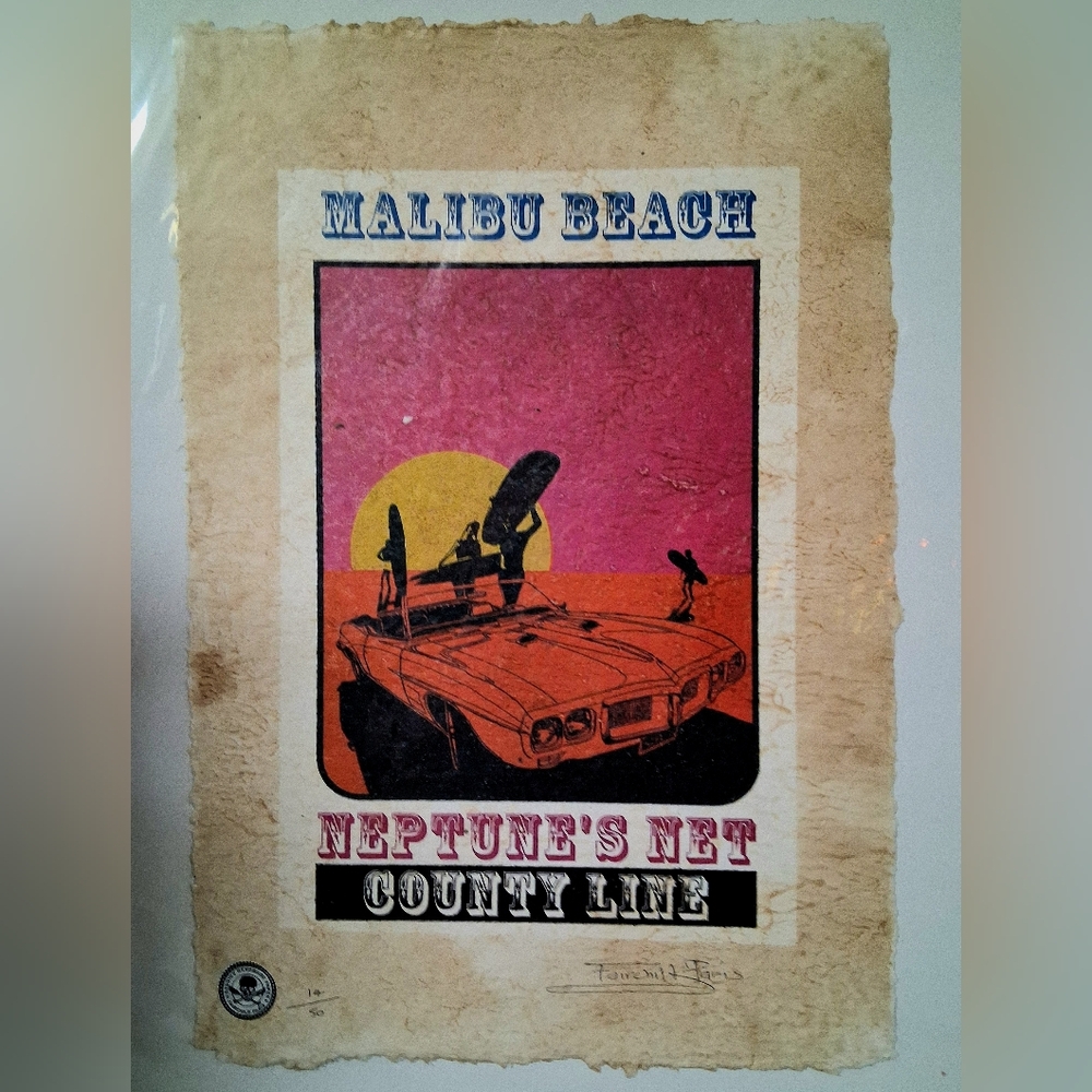 Malibu Beach, Neptunes Net, County Line, Limited Edition By Fairchild Paris